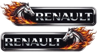 Samolepka RENAULT Fire Horse sada 2ks