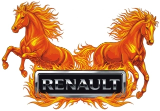 Samolepka RENAULT Fire Horses