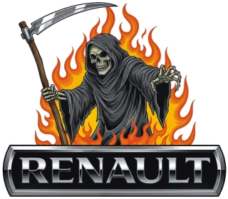 Samolepka Renault Grim Reaper