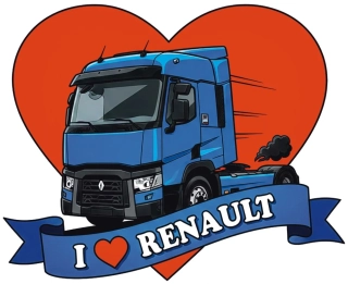 Samolepka I ❤️ RENAULT