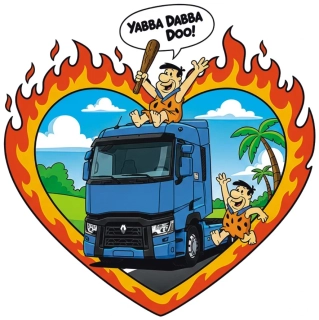 Samolepka RENAULT Yabba Dabba Doo!