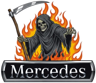 Samolepka Mercedes Grim Reaper
