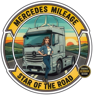 Samolepka Mercedes Mileage Star of the Road