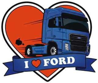 Samolepka I ❤️ FORD