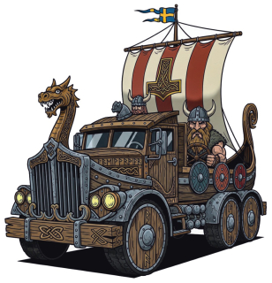Viking Truck – Dračí vikingská loď