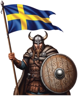 Viking Sweden samolepka