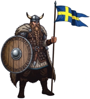 Viking Sweden samolepka