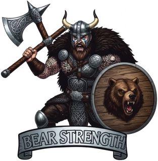 samolepka vikingský válečník