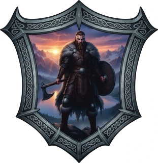 samolepka Viking strážce severu