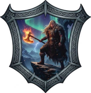 samolepka Viking Fire Queen