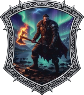 samolepka Viking Thunder Axe