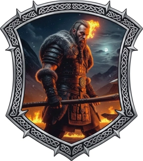 samolepka Fireborn Viking