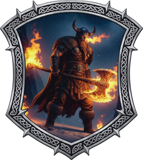 samolepka Infernal Horned Viking