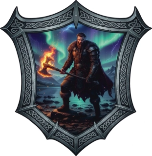 samolepka Fire Axe of the North