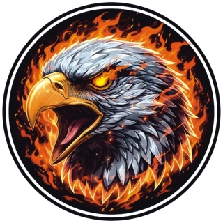 samolepka Fire Eagle Head