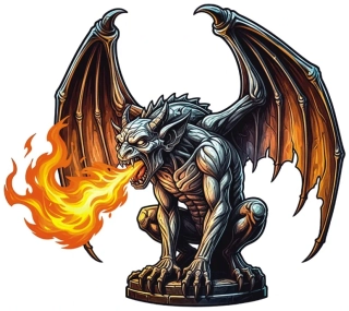 samolepka Fire Gargoyle