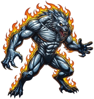 samolepka Infernal Beast Wolf