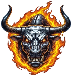 samolepka Infernal Bull