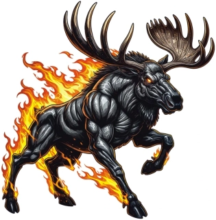 samolepka Infernal Moose