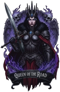samolepka Queen of the Road Dark Queen