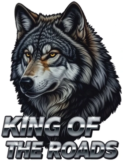 samolepka King of the Roads Wolf
