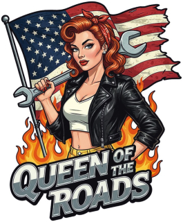 samolepka Queen of the Roads USA