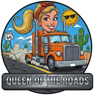 samolepka Queen of the Roads Route 66