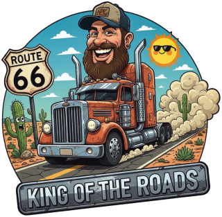 samolepka King of the Roads Route 66
