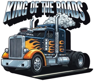 samolepka King of the Roads Truck
