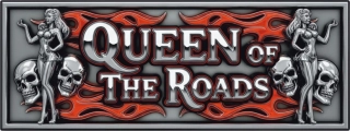 samolepka Queen of the Roads Chrome Pin-Up