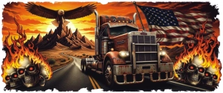 samolepka American Eagle Route 66